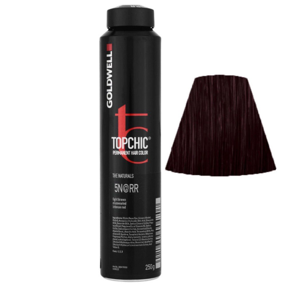 Goldwell - Topchic 5N@RR Castaño Claro Brillante | Rojo Intenso 250 ml