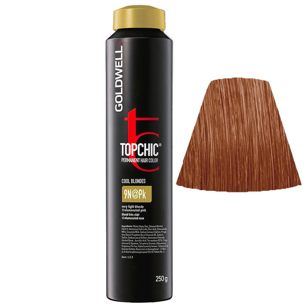 Goldwell - Topchic 9N@Pk Rubio Extra Claro | Rosa 250 ml