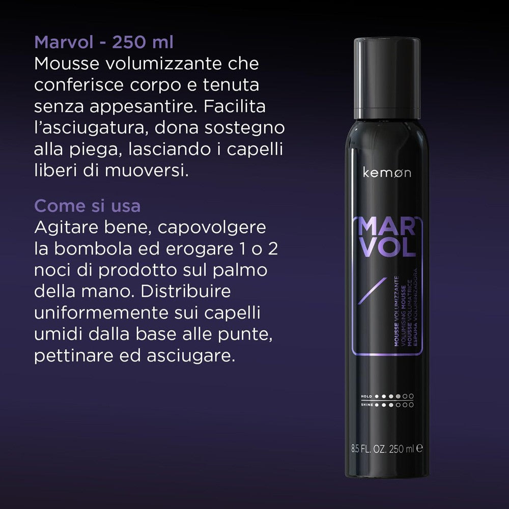 Kemon - Espuma Voluminizadora Hair Style Marvol 250 ml