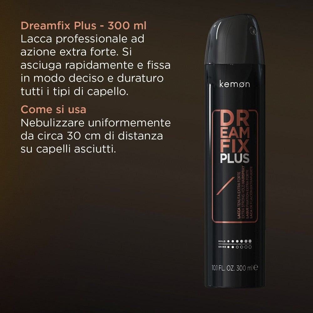 Kemon - Laca de Fijación Extrafuerte Hair Style Dreamfix Plus 300 ml