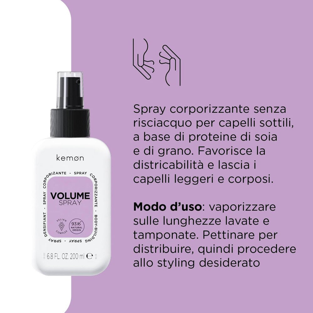 Kemon - Spray Corporizante Hair Care Volume Spray 200 ml