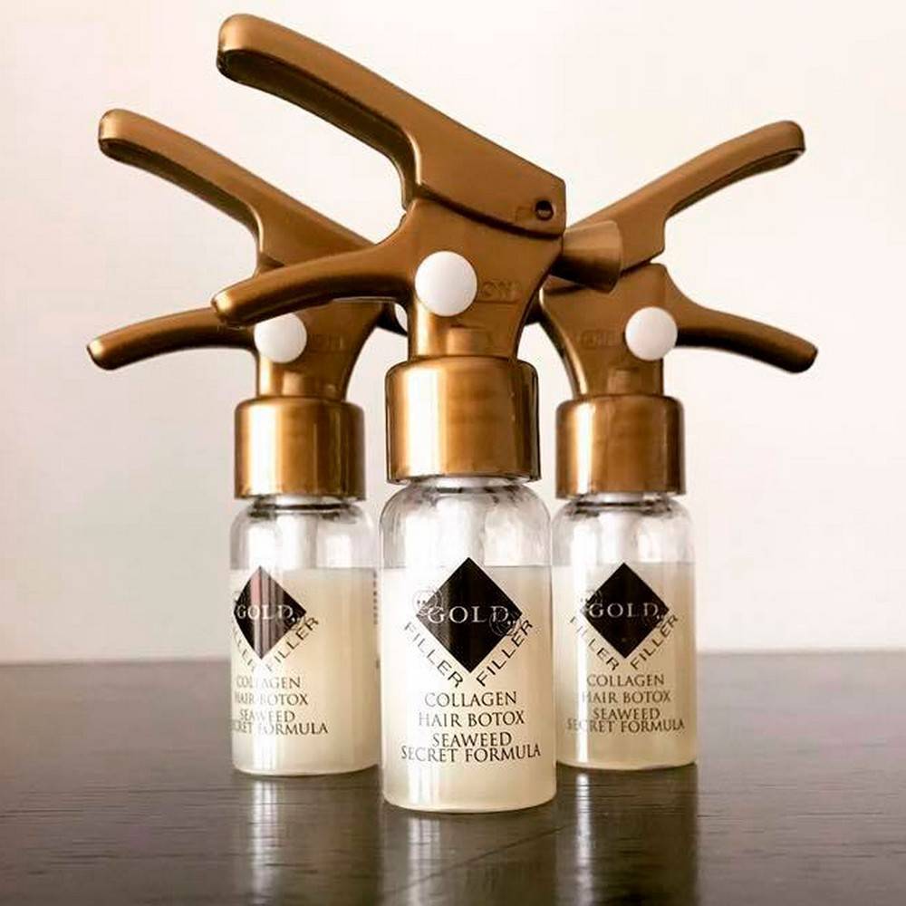 Kleral System - Semi di Lino - Caja de 9 Unds. Gold Filler Hair Botul 10 ml