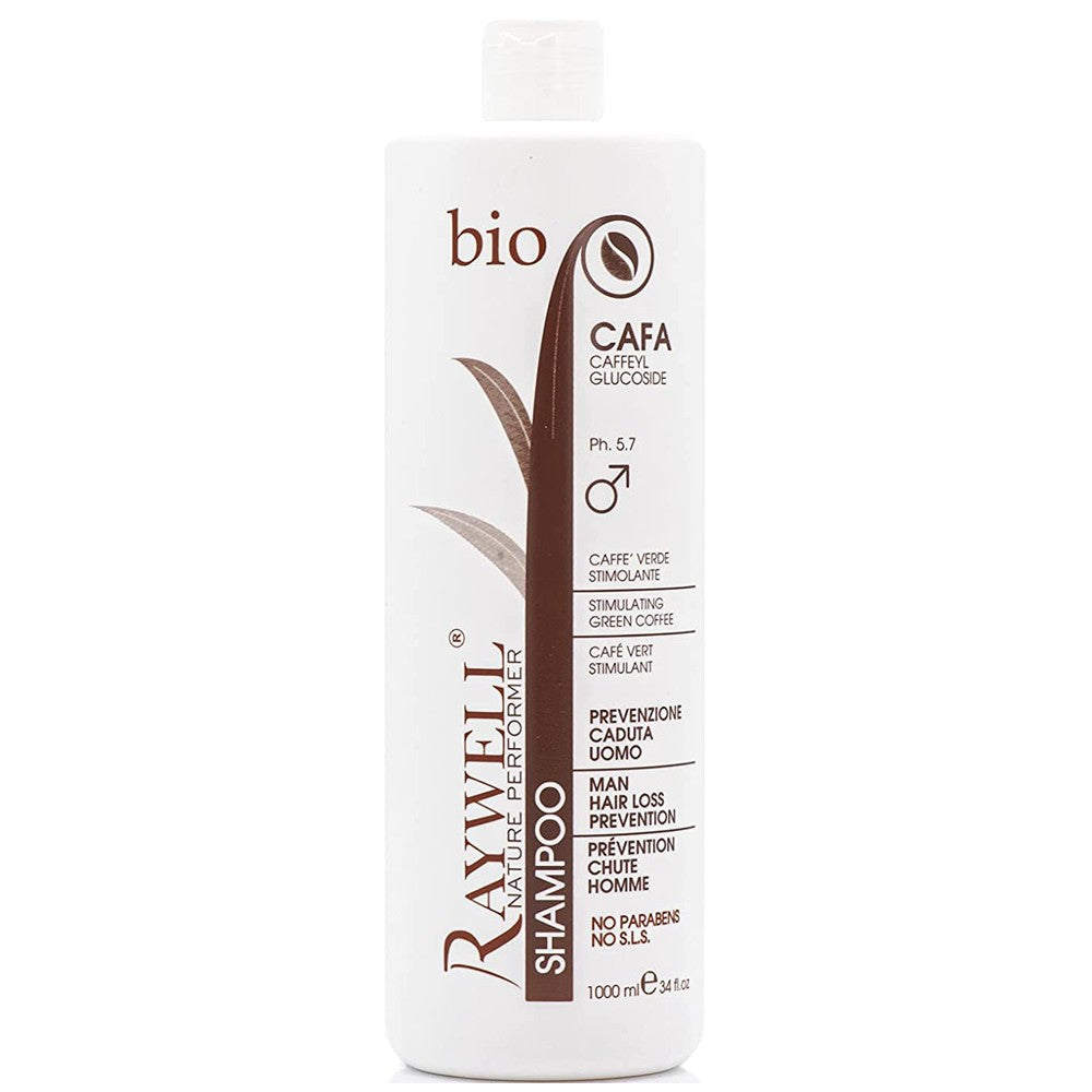 Raywell - Champú Bio Nature CAFA Anti-Caída Hombre 1000 ml