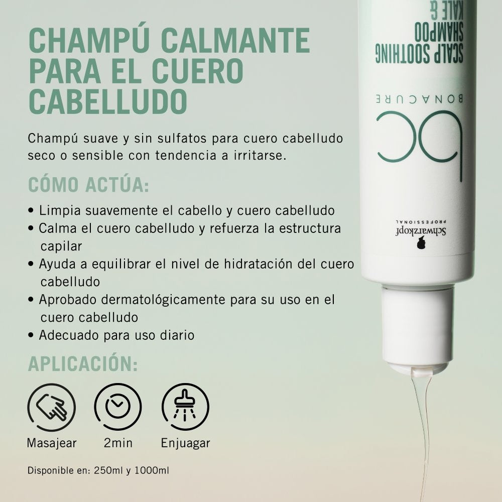 Schwarzkopf - Champú Calmante BC Bonacure Soothing Clean Performance 250 ml