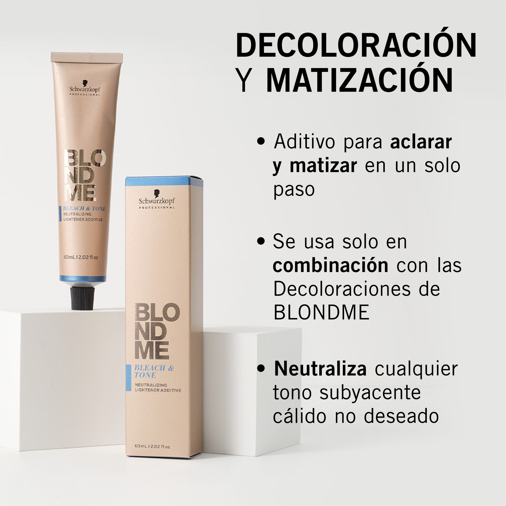Schwarzkopf - Crema Decolorante y Matizadora BlondMe B-Violet Additive 60 ml