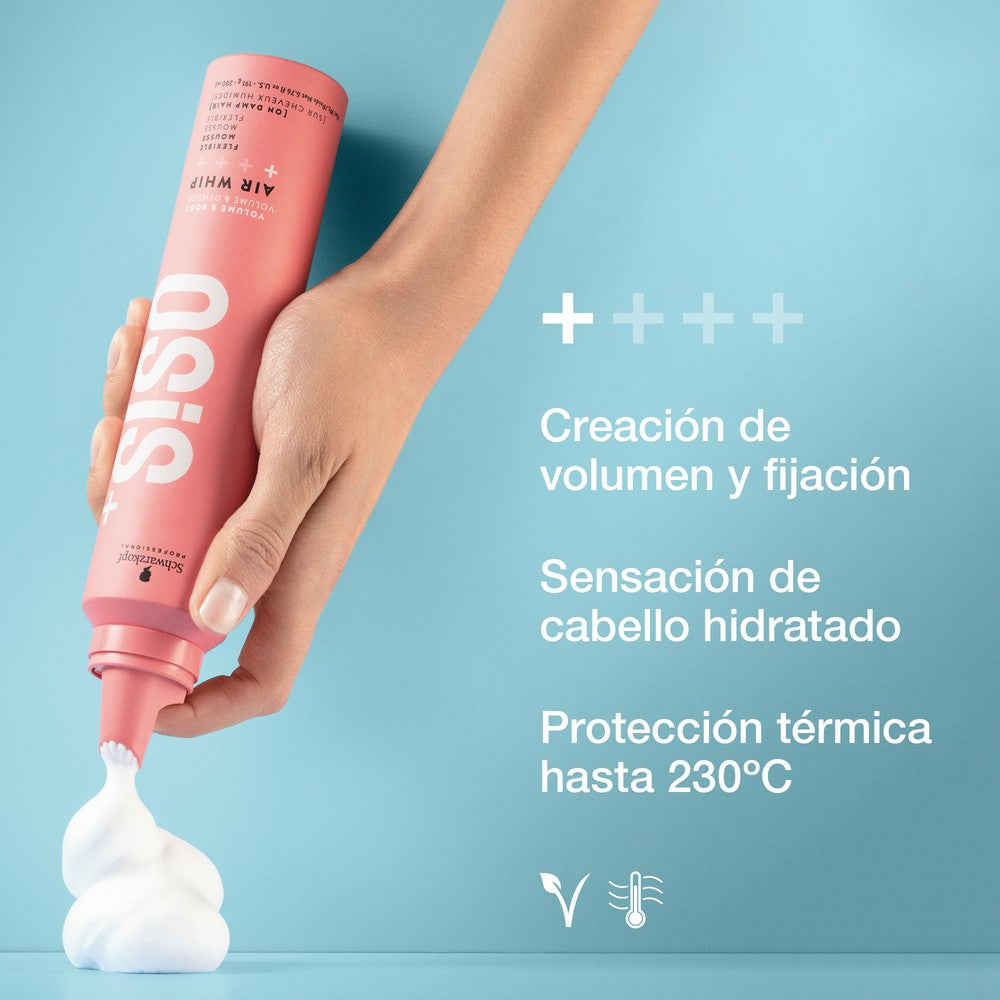 Schwarzkopf - Espuma de Fijación Ligera OSiS+ Air Whip 200 ml
