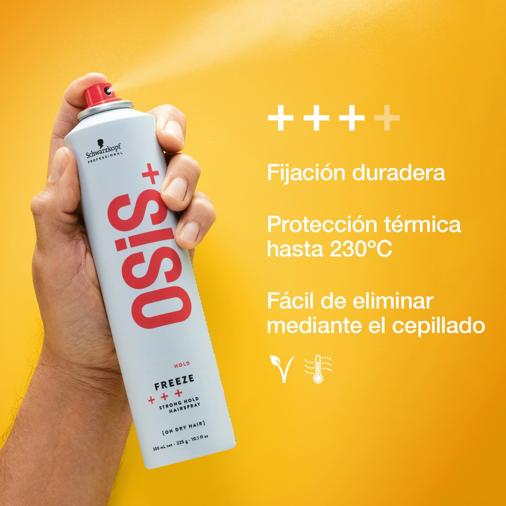 Schwarzkopf - Laca de Fijación Fuerte OSiS+ Freeze 300 ml