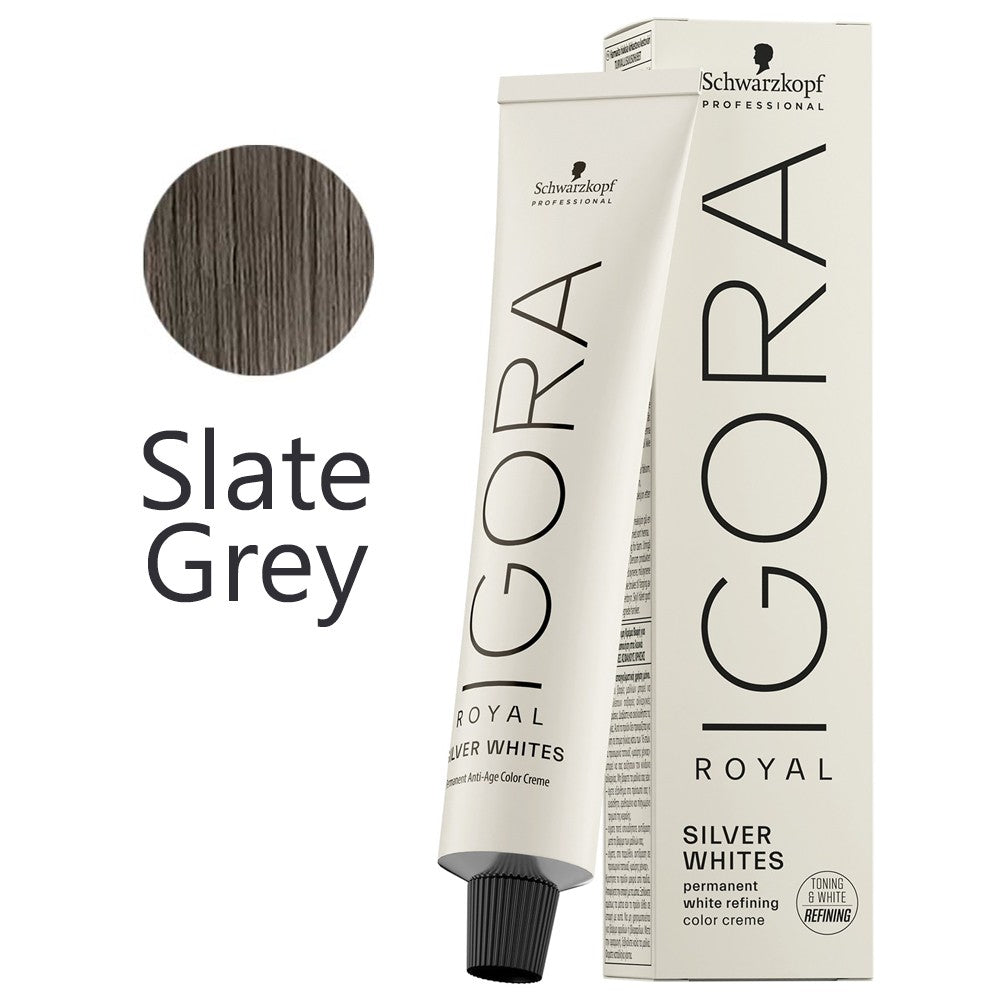 Schwarzkopf - Tinte Igora Royal Silver Whites Gris Pizarra 60 ml