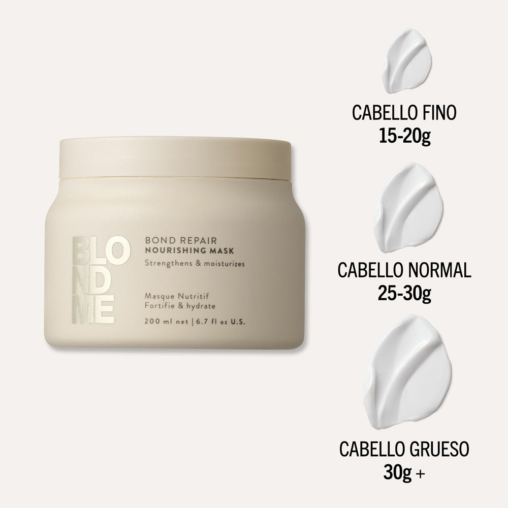 Schwarzkopf - Tratamiento Nutritivo BlondMe Bond Repair Nourishing Mask 200 ml