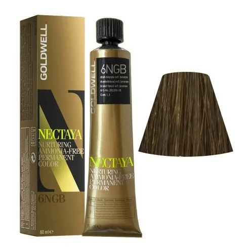 Goldwell - Tinte Nectaya Enriched Naturals TB 6NGB Rubio Oscuro Reflejo Bronce 60 ml