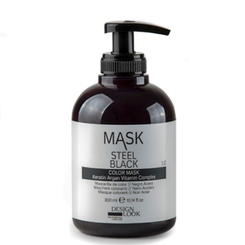 Desing Look - Mascarilla de Color Mask Steel Black 300 ml