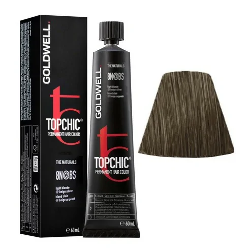 Goldwell - Topchic 8N@BS Rubio Claro | Beige Plata 60 ml