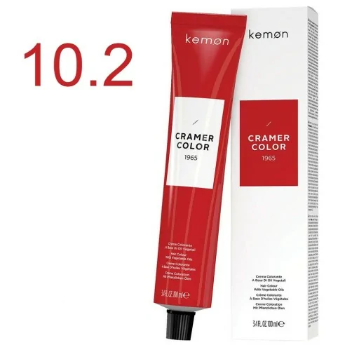 Kemon - Tinte Permanente Cramer Color Beige 10.2 Rubio Platino - 100 ml