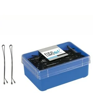 Eurostil - 0160850 - Caja 150 Clips Negro 70 mm Eurostil - 0160850 - Caja 150 Clips Negro 70 mm