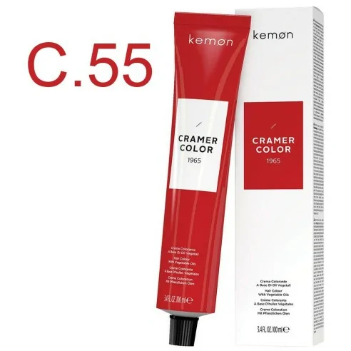 Kemon - Tinte Permanente Cramer Color Correctores Intensificadores C.55 Rojo - 100 ml