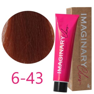 Imaginary Colors - Permanent Dye Copper Color 6-43 Dark Blonde Golden 100 ml