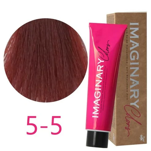 Imaginary Colors - Teinture permanente Rouge et Violet 5-5 Brun Clair Acajou 100 ml