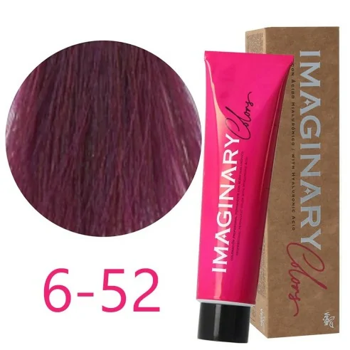 Imaginary Colors - Corante Vermelho e Violeta 6-52 Loiro Escuro Mogno Violeta 100 ml