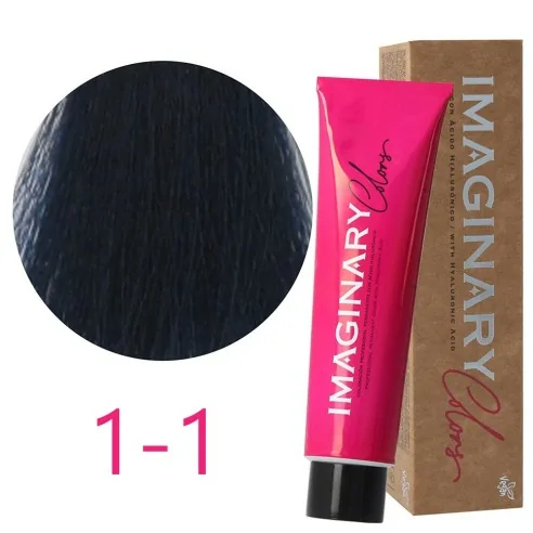 Imaginary Colors - Tinte Permanente Color Ceniza 1-1 Negro Azul 100 ml