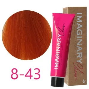 Imaginary Colors - Permanent Copper Color Dye 8-43 Light Golden Blonde 100 ml Imaginary Colors - Permanent Copper Color Dye 8-43 Light Golden Blonde 100 ml