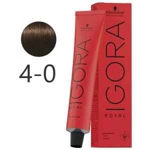 Schwarzkopf - Corante Permanente Igora Royal 4-0 Castanho Natural Médio 60 ml Schwarzkopf - Corante Permanente Igora Royal 4-0 Castanho Natural Médio 60 ml