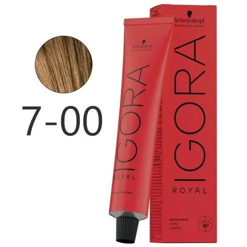 Serena botsing Verschuiving Schwarzkopf - Igora Royal Dye 7-00 Blonde Natural Medium Intense 60 ml