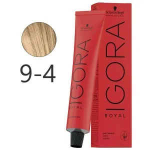 Schwarzkopf - Colorant Permanent Igora Royal 9-4 Blond Très Clair Beige 60 ml Schwarzkopf - Colorant Permanent Igora Royal 9-4 Blond Très Clair Beige 60 ml