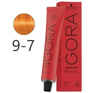 Schwarzkopf - Colorant Permanent Igora Royal 9-7 Très Clair Blond Cuivre 60 ml Schwarzkopf - Colorant Permanent Igora Royal 9-7 Très Clair Blond Cuivre 60 ml