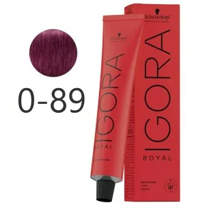 Schwarzkopf - Tinte Mezcla Igora Royal 0-89 Concentrado Rojo Violeta 60 ml Schwarzkopf - Tinte Mezcla Igora Royal 0-89 Concentrado Rojo Violeta 60 ml