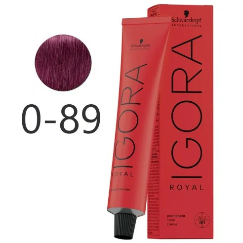 Schwarzkopf - Tinte Mezcla Igora Royal 0-89 Concentrado Rojo Violeta 60 ml