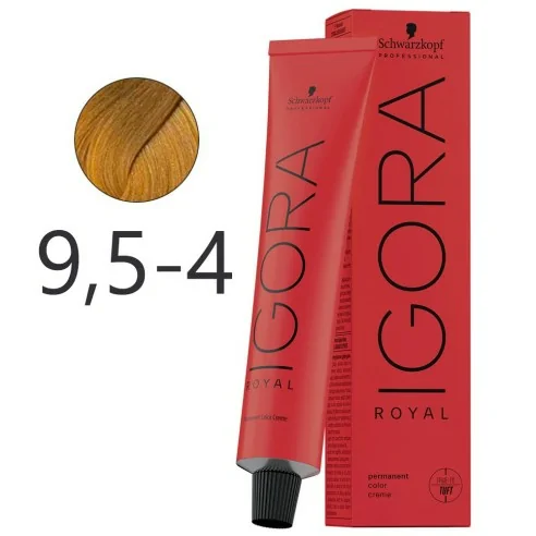 Schwarzkopf - Colorant Permanent Igora Royal 9,5-4 Pastel Beige 60 ml