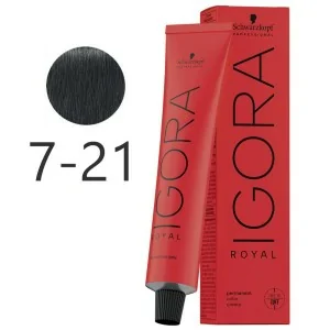Schwarzkopf - Colorant Permanent Igora Royal 7-21 Blonde Medium Smoke Ash 60 ml Schwarzkopf - Colorant Permanent Igora Royal 7-21 Blonde Medium Smoke Ash 60 ml