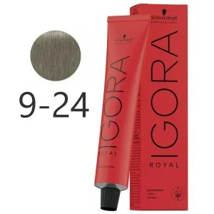Schwarzkopf - Tinte Permanente Igora Royal 9-24 Rubio Muy Claro Humo Beige 60 ml Schwarzkopf - Tinte Permanente Igora Royal 9-24 Rubio Muy Claro Humo Beige 60 ml