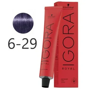 Schwarzkopf - Colorant Permanent Igora Royal 6-29 Dark Blonde Smoke Violet 60 ml Schwarzkopf - Colorant Permanent Igora Royal 6-29 Dark Blonde Smoke Violet 60 ml