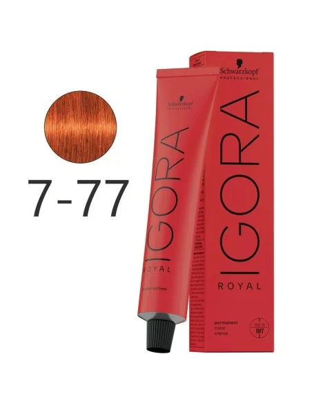 Schwarzkopf - Igora Royal 7-77 Rubio Medio Cobrizo Intenso