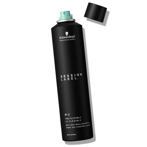Schwarzkopf Session Label The Flexible Dry Light Hold Hairspray Schwarzkopf Session Label The Flexible Dry Light Hold Hairspray