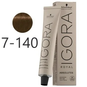 Schwarzkopf - Tinte Igora Royal Absolutes 7-140 Rubio Medio Ceniza Beige Natural 60 ml Schwarzkopf - Tinte Igora Royal Absolutes 7-140 Rubio Medio Ceniza Beige Natural 60 ml
