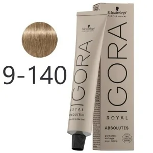 Schwarzkopf - Tinte Igora Royal Absolutes 9-140 Rubio Muy Claro Ceniza Beige Natural 60 ml Schwarzkopf - Tinte Igora Royal Absolutes 9-140 Rubio Muy Claro Ceniza Beige Natural 60 ml