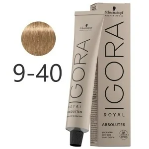 Schwarzkopf - Tinte Igora Royal Absolutes 9-40 Rubio Muy Claro Beige Natural 60 ml Schwarzkopf - Tinte Igora Royal Absolutes 9-40 Rubio Muy Claro Beige Natural 60 ml