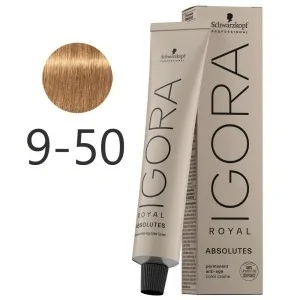 Schwarzkopf - Tinte Igora Royal Absolutes 9-50 Rubio Muy Claro Dorado Natural 60 ml Schwarzkopf - Tinte Igora Royal Absolutes 9-50 Rubio Muy Claro Dorado Natural 60 ml
