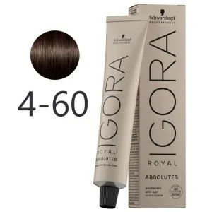 Schwarzkopf - Tinte Igora Royal Absolutes 4-60 Castaño Medio Marrón Natural 60 ml Schwarzkopf - Tinte Igora Royal Absolutes 4-60 Castaño Medio Marrón Natural 60 ml