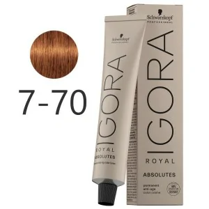 Schwarzkopf - Tinte Igora Royal Absolutes 7-70 Rubio Medio Cobrizo Natural 60 ml Schwarzkopf - Tinte Igora Royal Absolutes 7-70 Rubio Medio Cobrizo Natural 60 ml