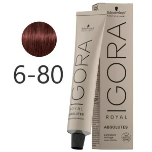 Schwarzkopf - Tinte Igora Royal Absolutes 6-80 Rubio Oscuro Rojo Natural 60 ml Schwarzkopf - Tinte Igora Royal Absolutes 6-80 Rubio Oscuro Rojo Natural 60 ml