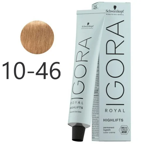 Schwarzkopf - Igora Royal Highlifts 10-46 Biondo Platino Beige Marrone 60 ml