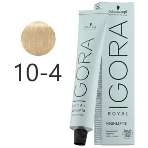 Schwarzkopf - Igora Royal Highlifts 10-4 Blonde Platin Beige 60 ml Schwarzkopf - Igora Royal Highlifts 10-4 Blonde Platin Beige 60 ml