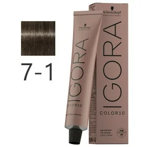 Schwarzkopf - Tinte Igora Color10 7-1 Rubio Medio Ceniza 60 ml Schwarzkopf - Tinte Igora Color10 7-1 Rubio Medio Ceniza 60 ml