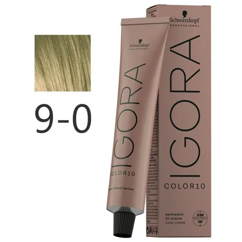 Schwarzkopf - Tinte Igora Color10 9-0 Rubio Muy Claro Natural 60 ml