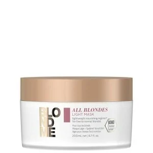 Schwarzkopf - Mascarilla Ligera para Cabello Rubio BlondMe All Blondes Light 200 ml Schwarzkopf - Mascarilla Ligera para Cabello Rubio BlondMe All Blondes Light 200 ml