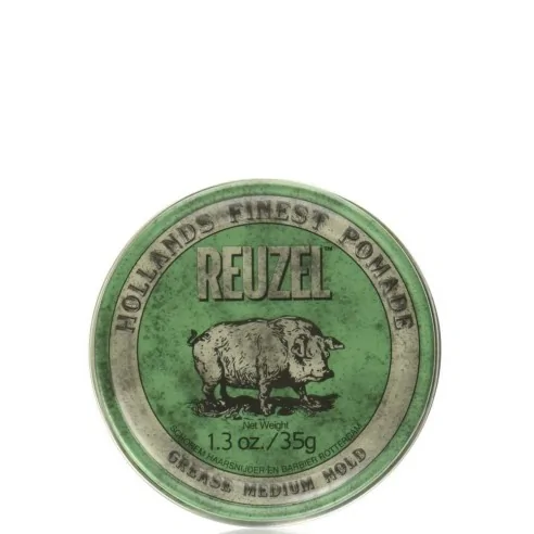 Reuzel - Pomada de Fijación Media Green Pomade Grease 35 g