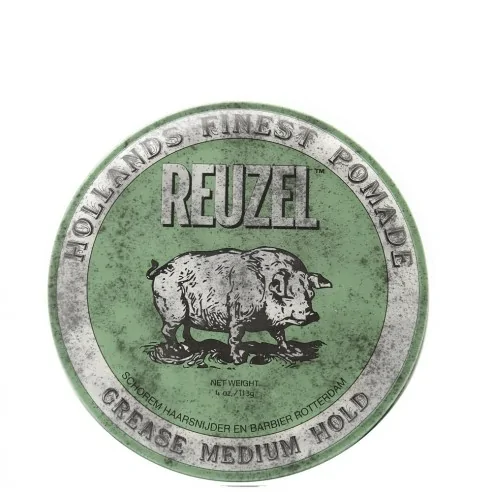 Reuzel - Pomada de Fijación Media Green Pomade Grease 113 g